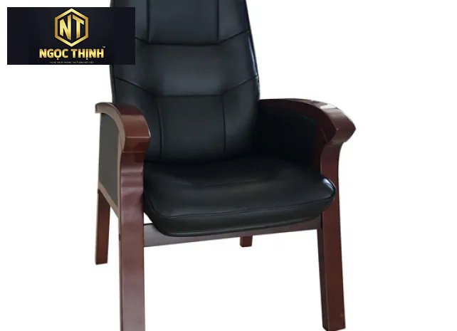 Ghế họp cao cấp khung sơn gỗ tự nhiên chân tĩnh GH12 Ghế họp cao cấp khung sơn gỗ tự nhiên chân tĩnh GH12